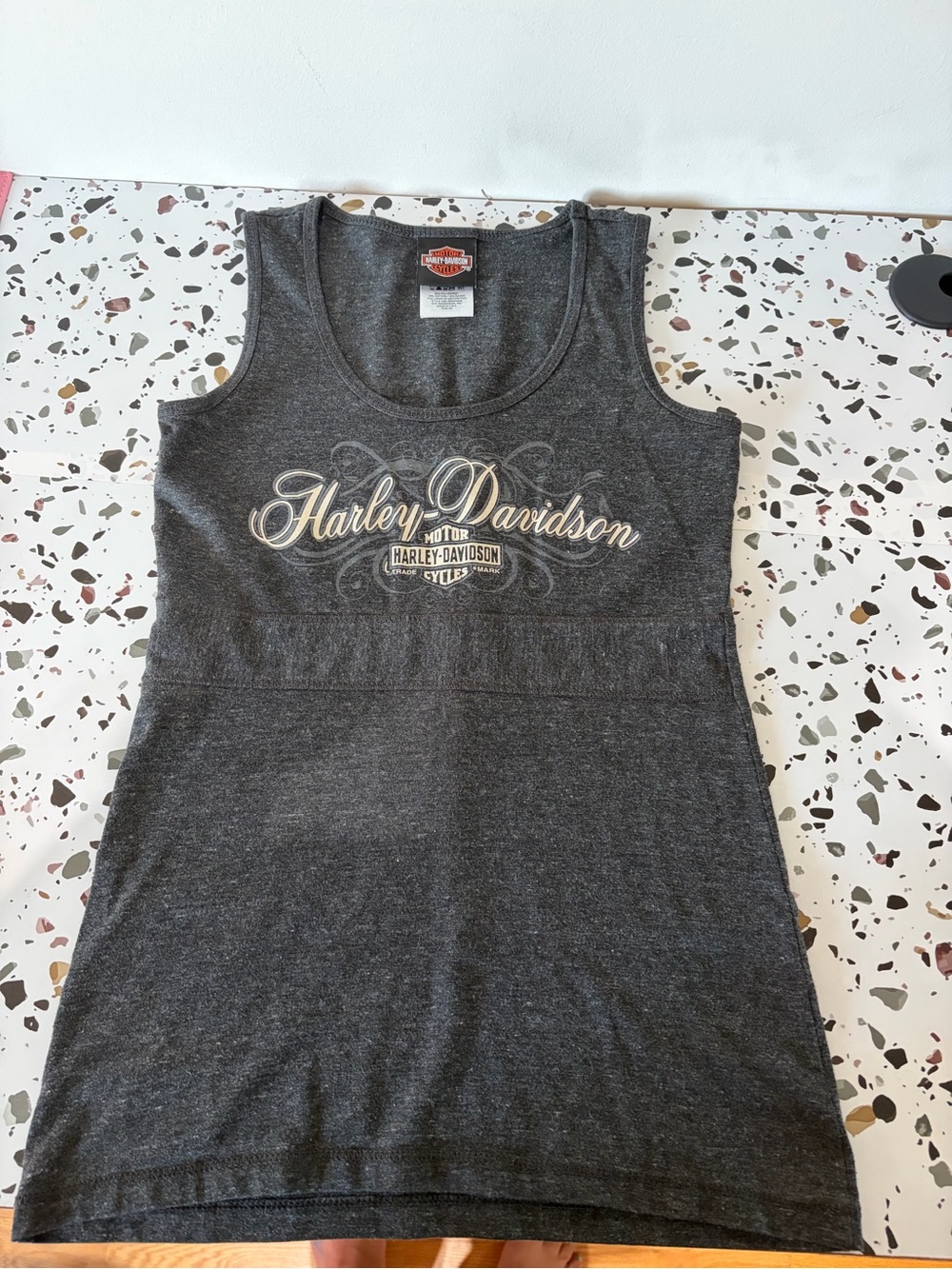Harley-Davidson Women's Charcoal Logo Tank